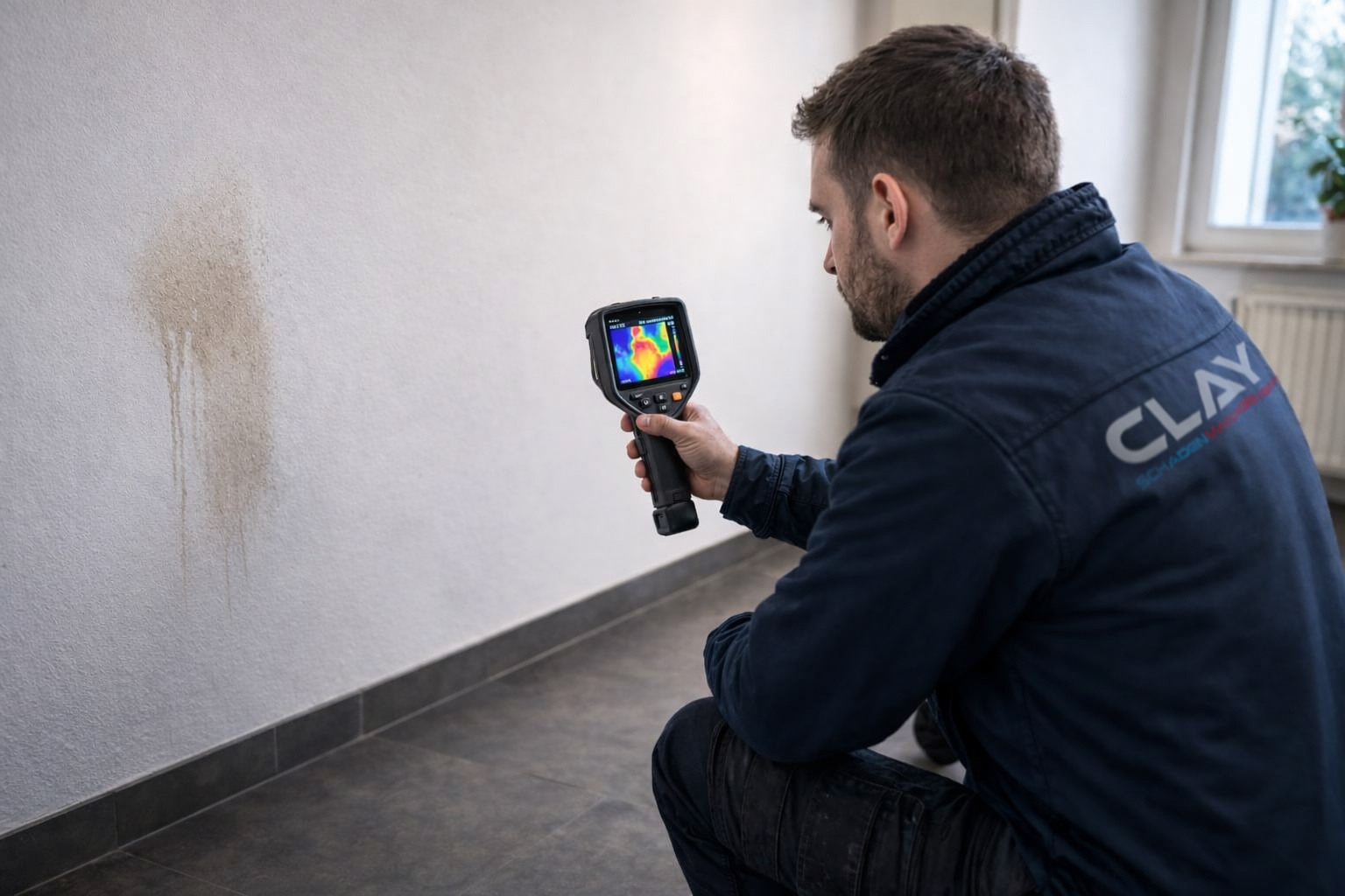 Infrarot-Leckortung bei Wasserschaden in Augsburg